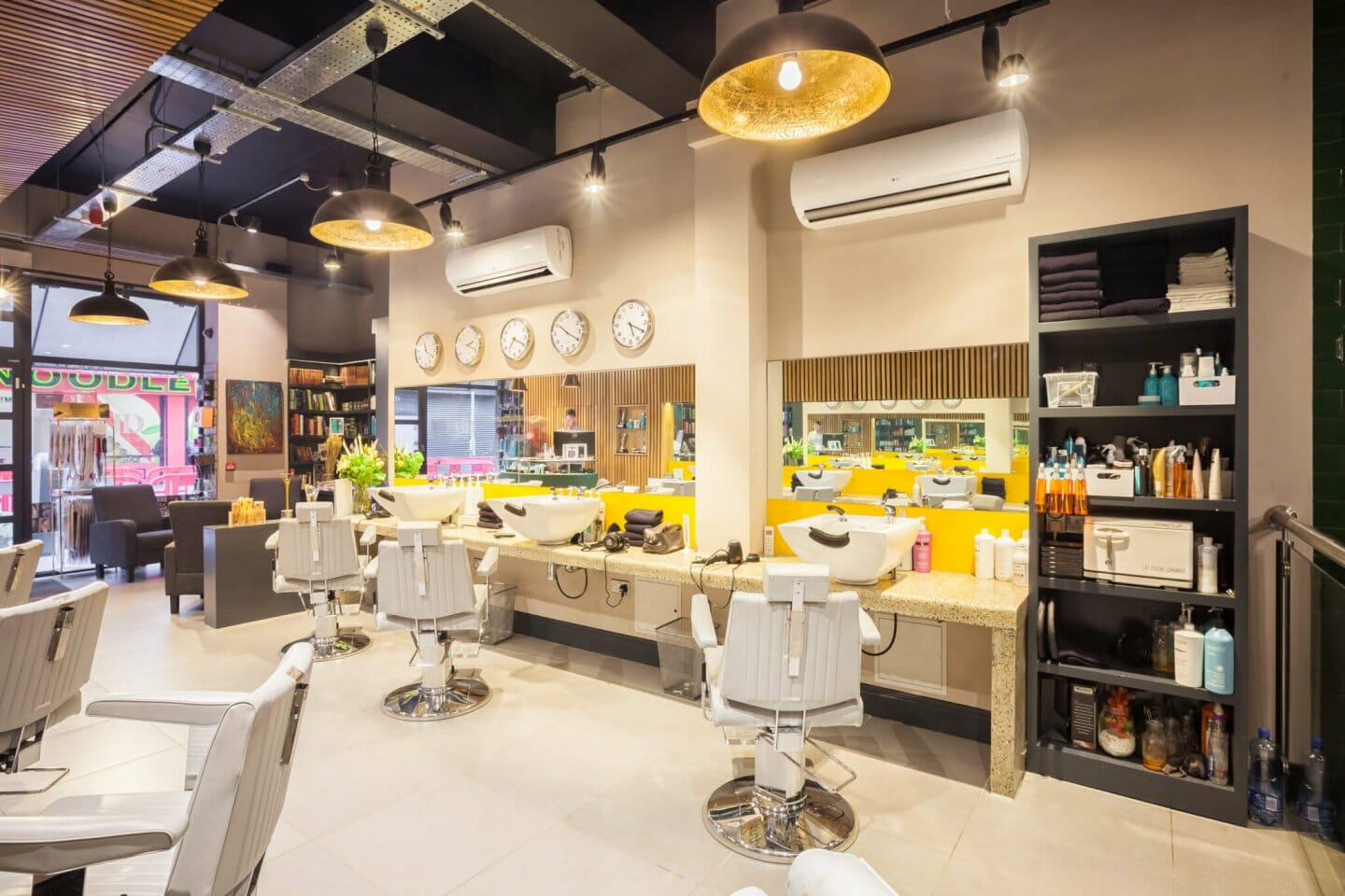Davey Davey Barbers, Dublin: commercial lighting by Willie Duggan