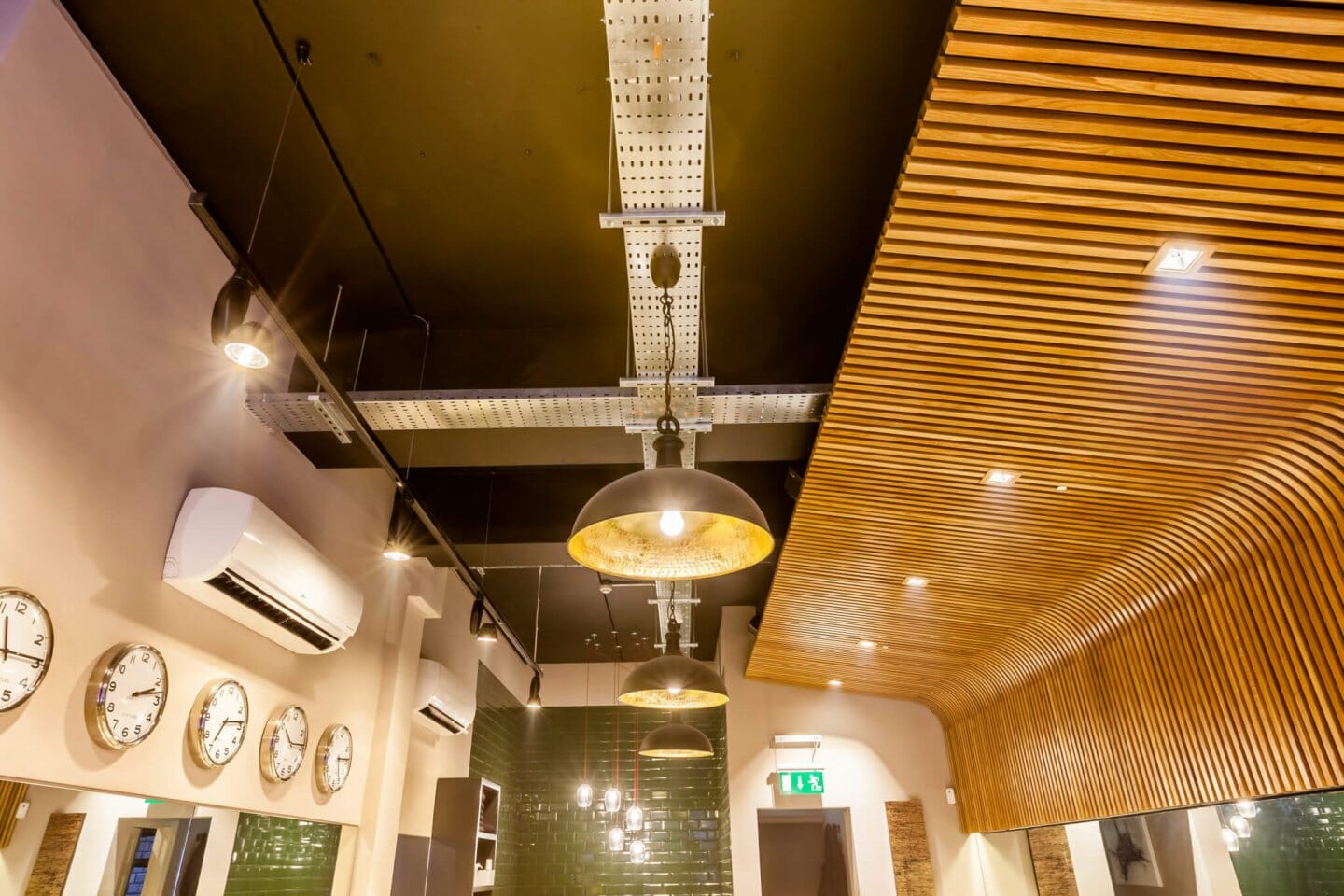 Davey Davey Barbers, Dublin: commercial lighting by Willie Duggan