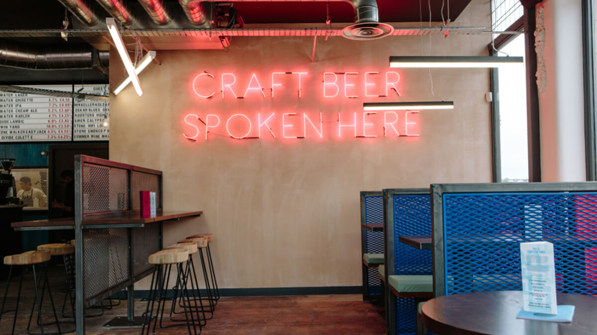 Brew3 BrewDog, Soho and Leeds: restaurant and bar lighting by Willie Duggan