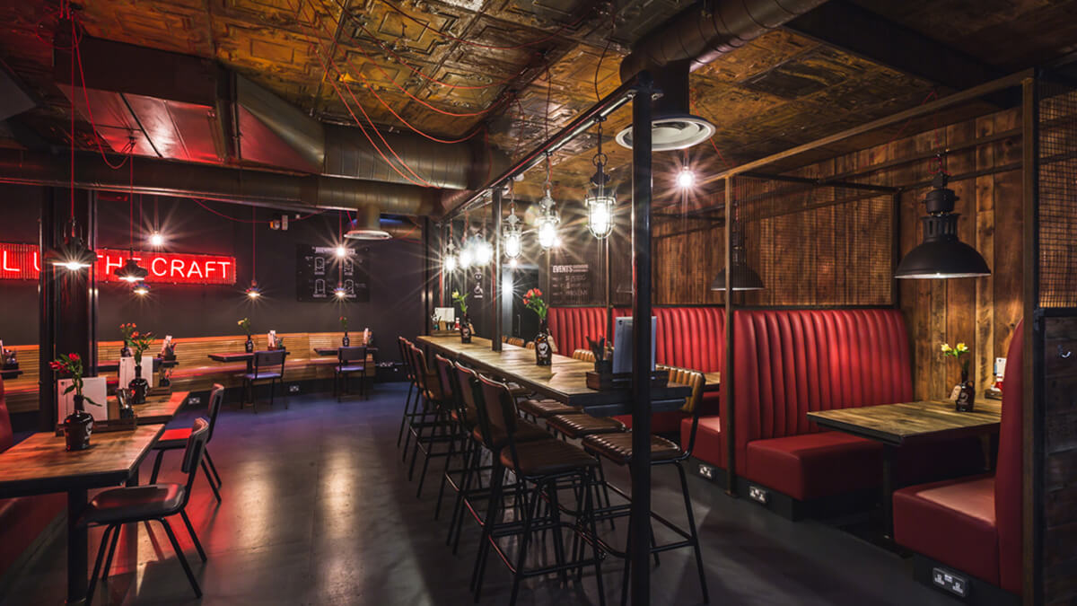 Brew4 BrewDog, Soho and Leeds: restaurant and bar lighting by Willie Duggan
