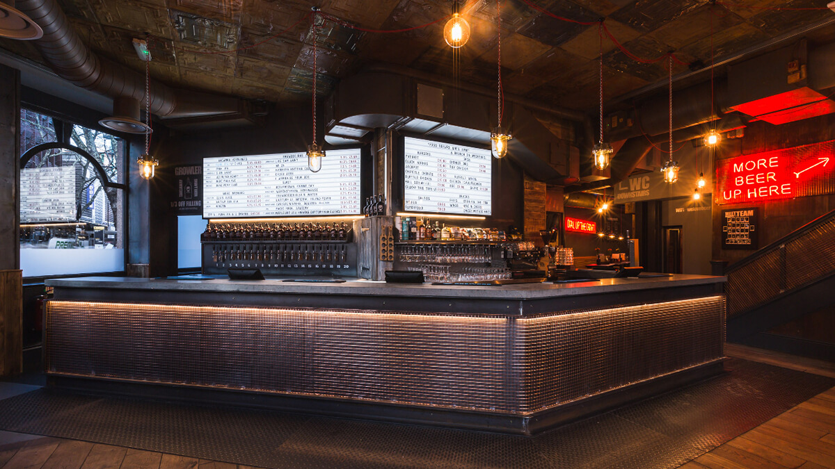 Brew5 BrewDog, Soho and Leeds: restaurant and bar lighting by Willie Duggan