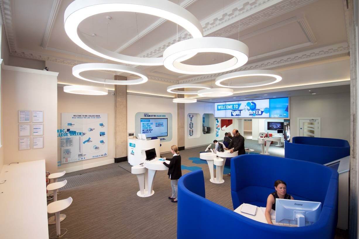 KBC Bank, College Green, Dublin: commercial lighting by Willie Duggan