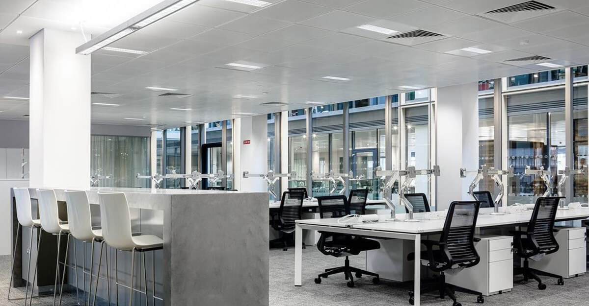Twitter Offices, Grand Canal Dock, Dublin: commercial lighting by Willie Duggan