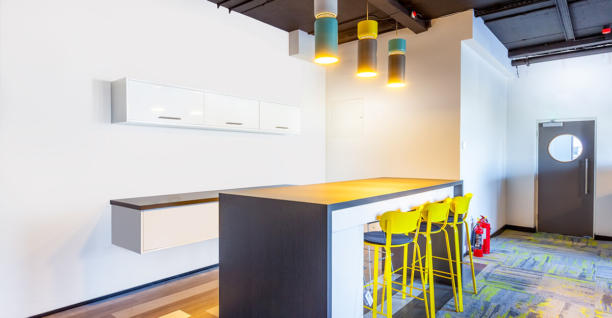 Walls 2 Workstations: commercial lighting by Willie Duggan