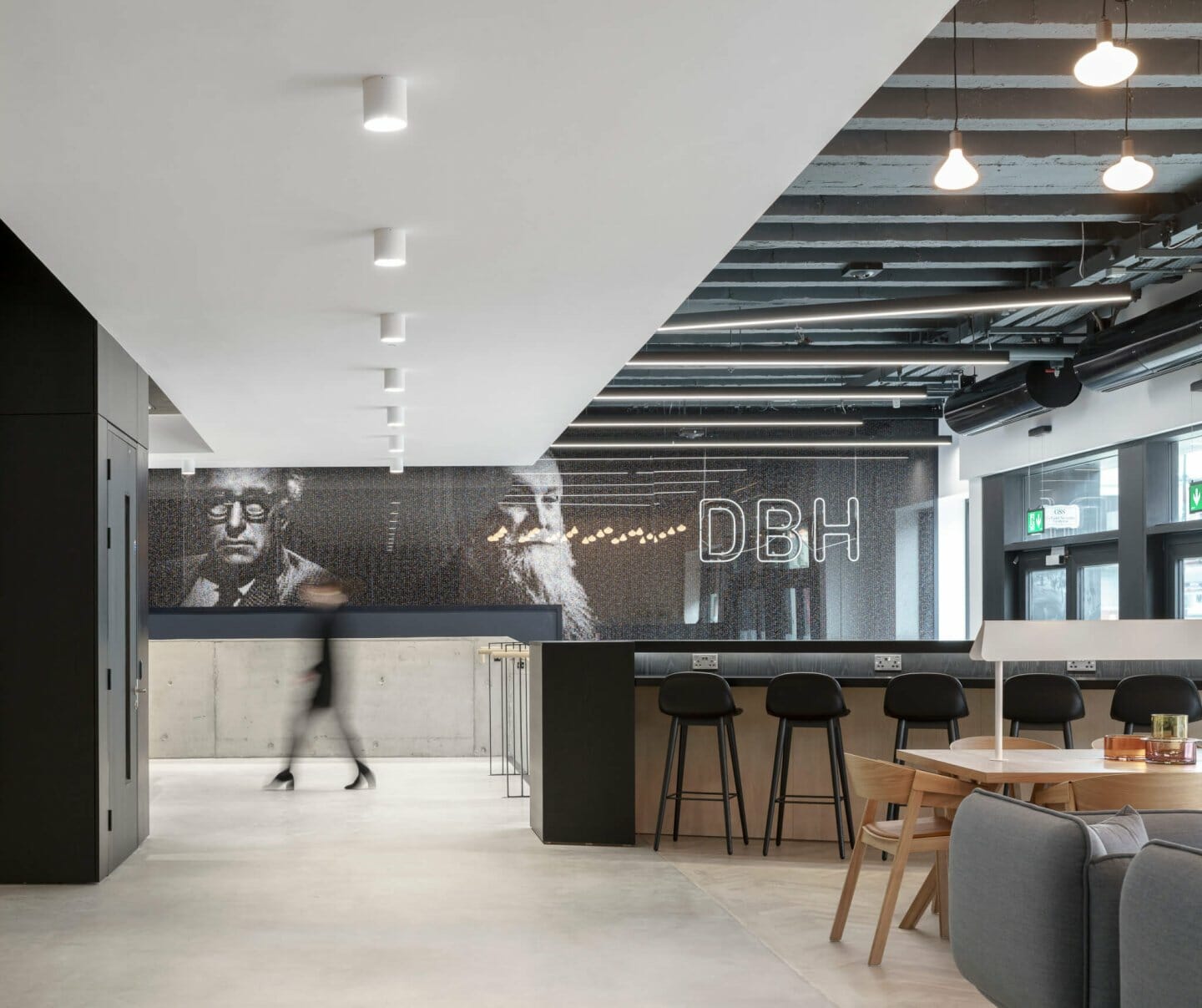 Donnybrook House, Donnybrook, Dublin: commercial lighting by Willie Duggan