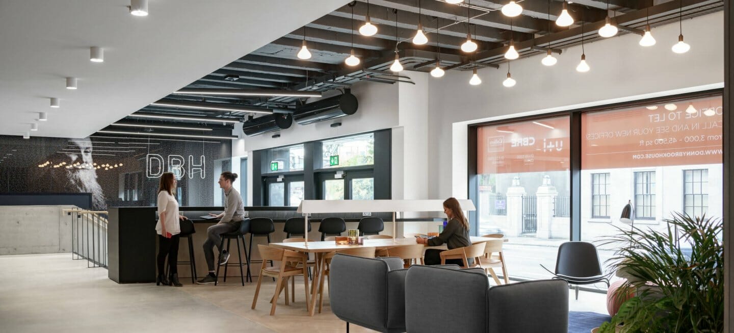 Donnybrook House, Donnybrook, Dublin: commercial lighting by Willie Duggan