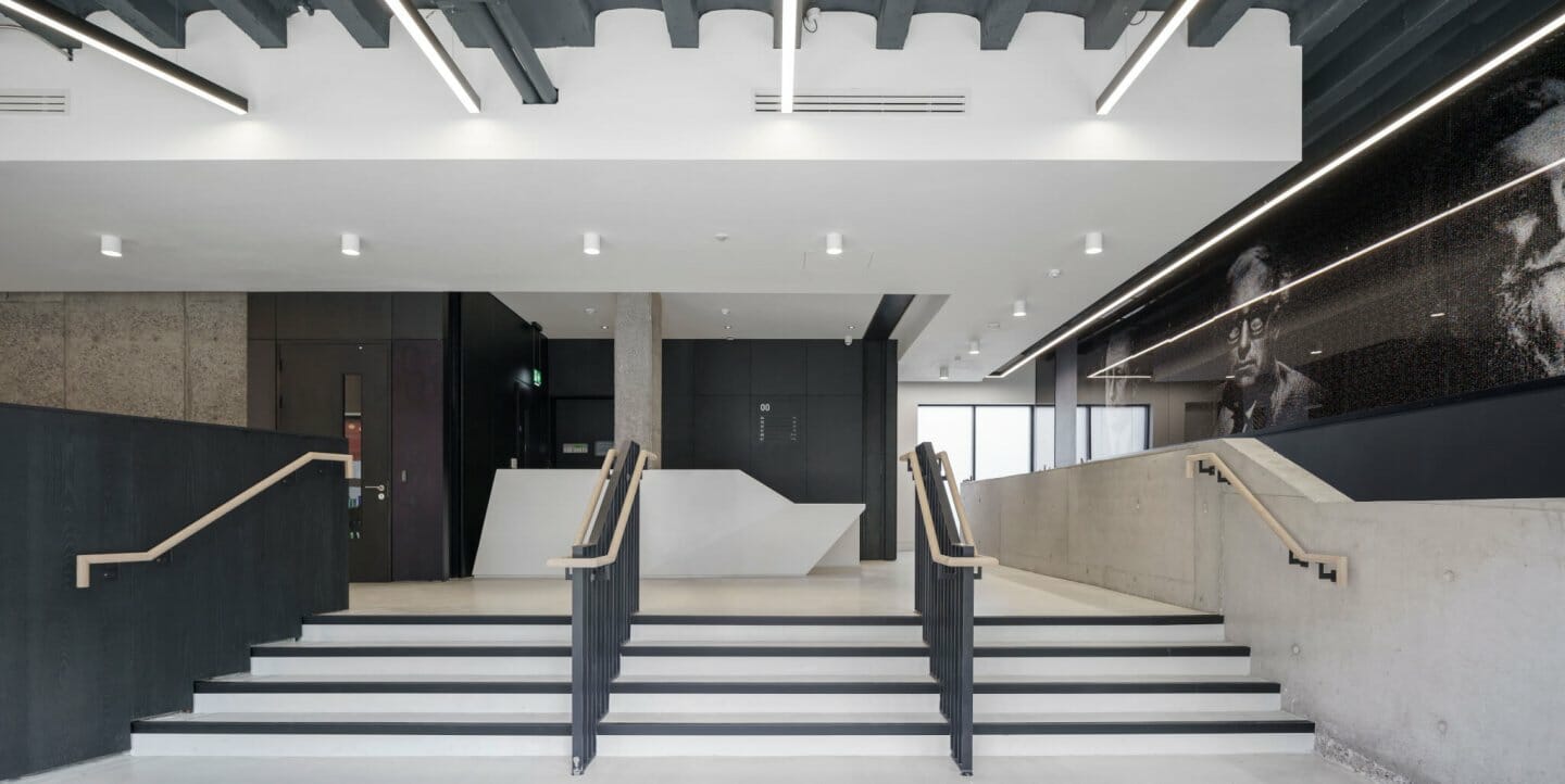 Donnybrook House, Donnybrook, Dublin: commercial lighting by Willie Duggan