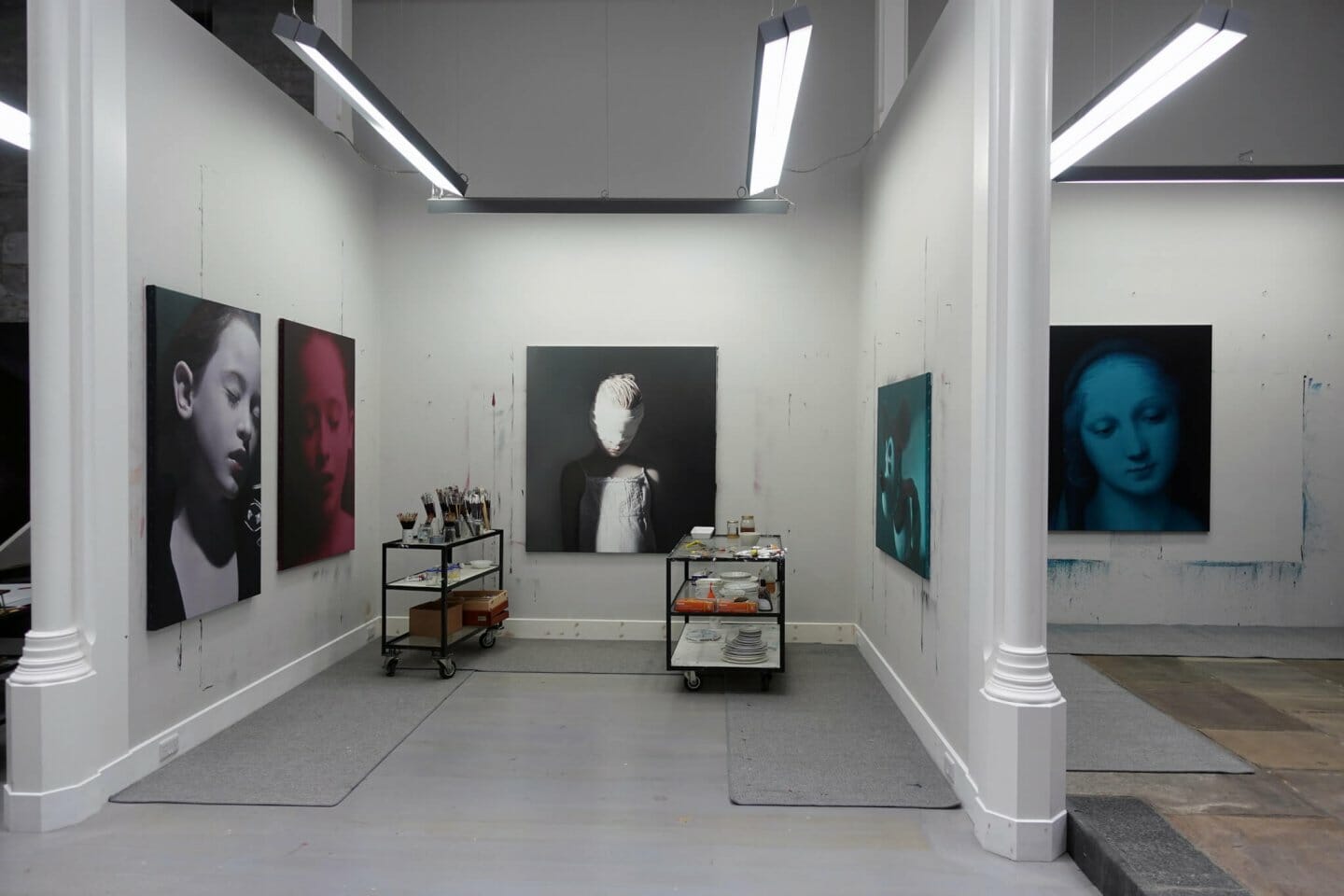 Artist Studio, Tipperary: commercial lighting by Willie Duggan
