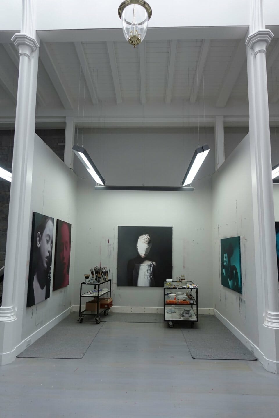 Artist Studio, Tipperary: commercial lighting by Willie Duggan