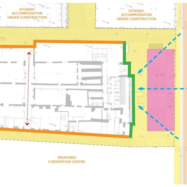 Site plan for the Brewery Quarter lighting, Cork