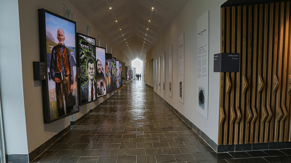 Blasket Islands Interpretive Centre, Blasket Islands, Co. Kerry: commercial lighting by Willie Duggan