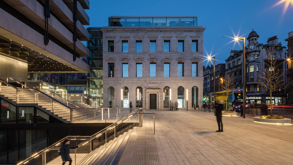 Central Plaza, Dublin: commercial lighting design by Willie Duggan