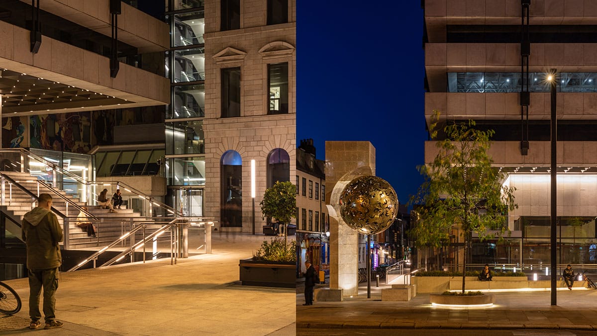 Central-1 Central Plaza, Dublin: commercial lighting by Willie Duggan