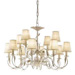 Greta chandelier 8+4 light