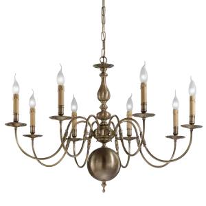 Flemish chandelier 8 light
