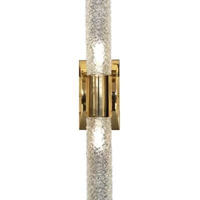 Crystal tube wall light