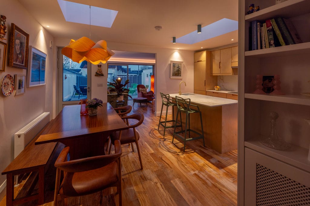Terrace House, Ireland: residential lighting design by Willie Duggan